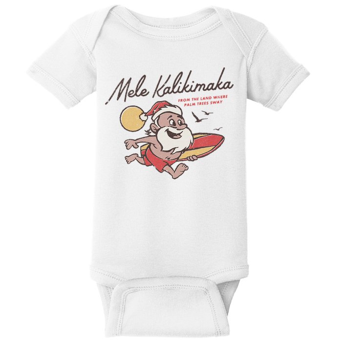 Mele Kalikimaka Hawaiian Christmas Mele Kalikimaka Baby Bodysuit