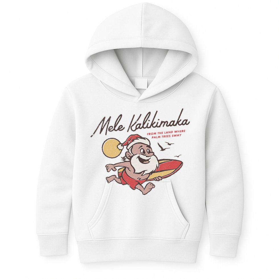 Mele Kalikimaka Hawaiian Christmas Mele Kalikimaka Kids Hoodie