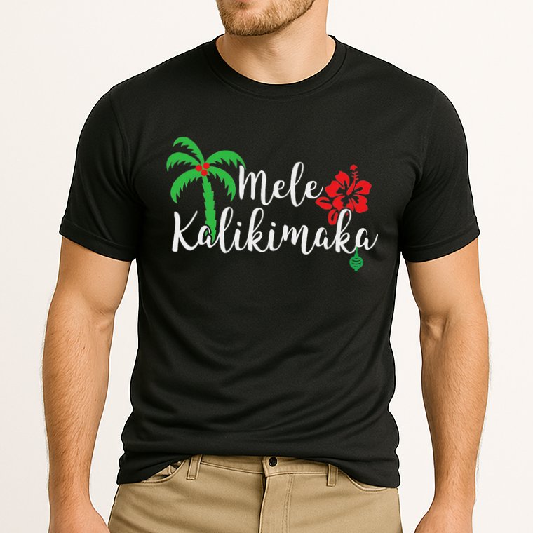 Mele Kalikimaka Hawaiian Merry Christmas Performance Shirt