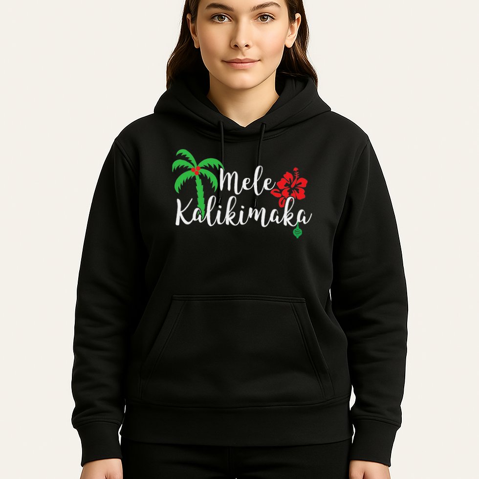 Mele Kalikimaka Hawaiian Merry Christmas Hoodie