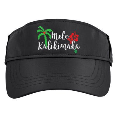 Mele Kalikimaka Hawaiian Merry Christmas Adult Drive Performance Visor