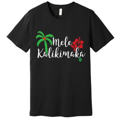 Mele Kalikimaka Hawaiian Merry Christmas Premium T-Shirt