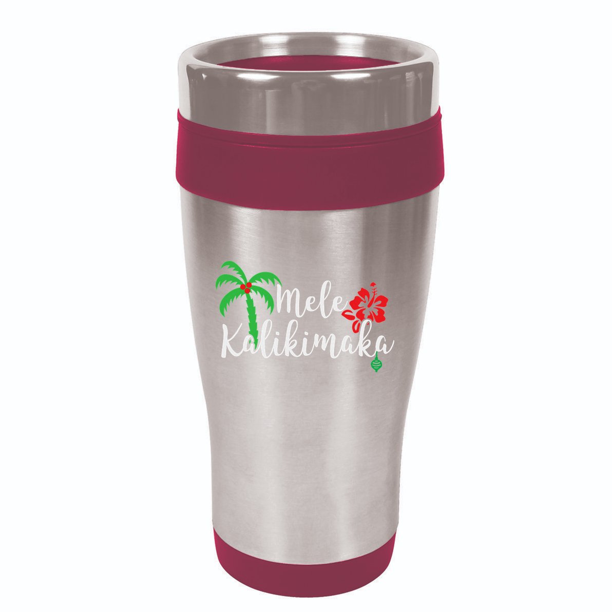 Mele Kalikimaka Hawaiian Merry Christmas 16oz Travel Tumbler