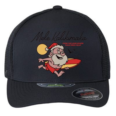 Mele Kalikimaka Hawaii Christmas Cute Gift Flexfit Unipanel Trucker Cap