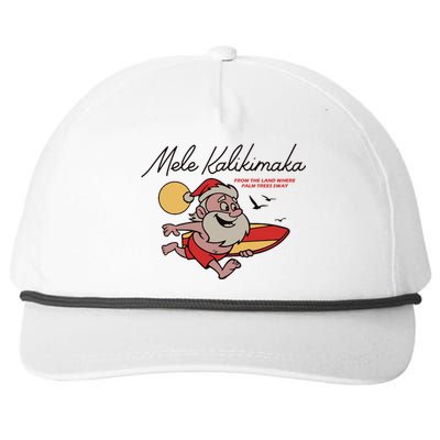 Mele Kalikimaka Hawaii Christmas Cute Gift Snapback Five-Panel Rope Hat