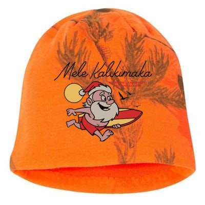 Mele Kalikimaka Hawaii Christmas Cute Gift Kati - Camo Knit Beanie