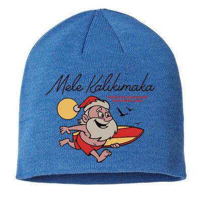 Mele Kalikimaka Hawaii Christmas Cute Gift Sustainable Beanie