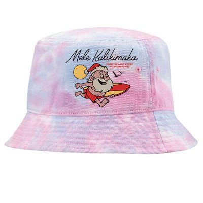 Mele Kalikimaka Hawaii Christmas Cute Gift Tie-Dyed Bucket Hat