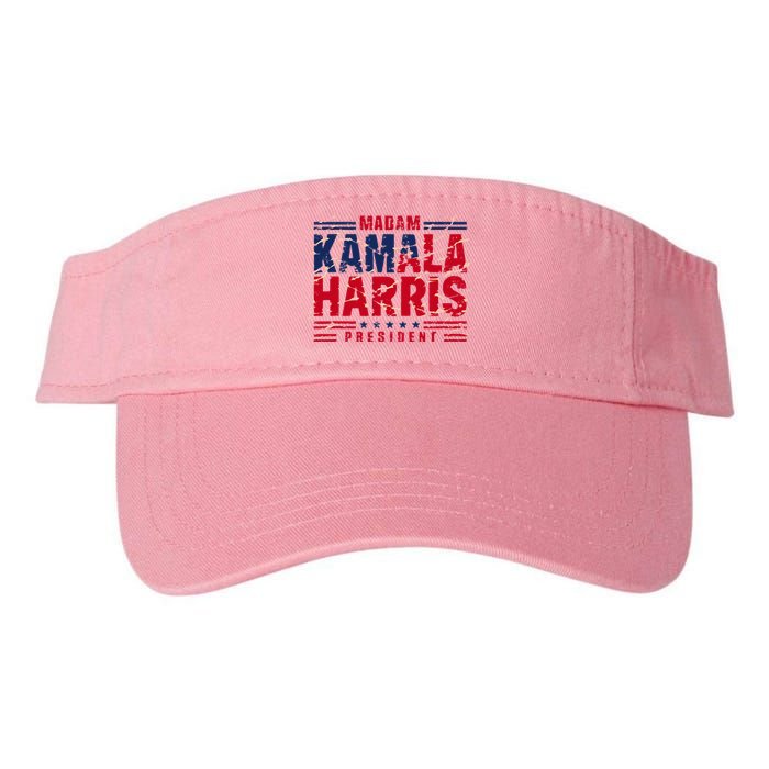 Madam Kamala Harris President Election 2024 Valucap Bio-Washed Visor