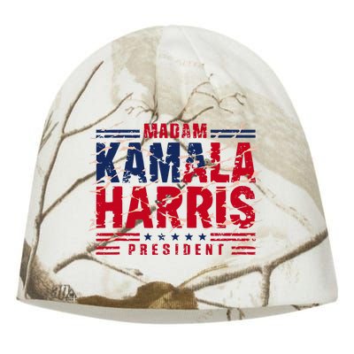 Madam Kamala Harris President Election 2024 Kati - Camo Knit Beanie