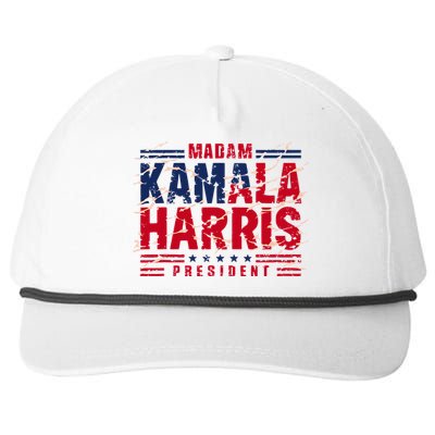 Madam Kamala Harris President Election 2024 Snapback Five-Panel Rope Hat