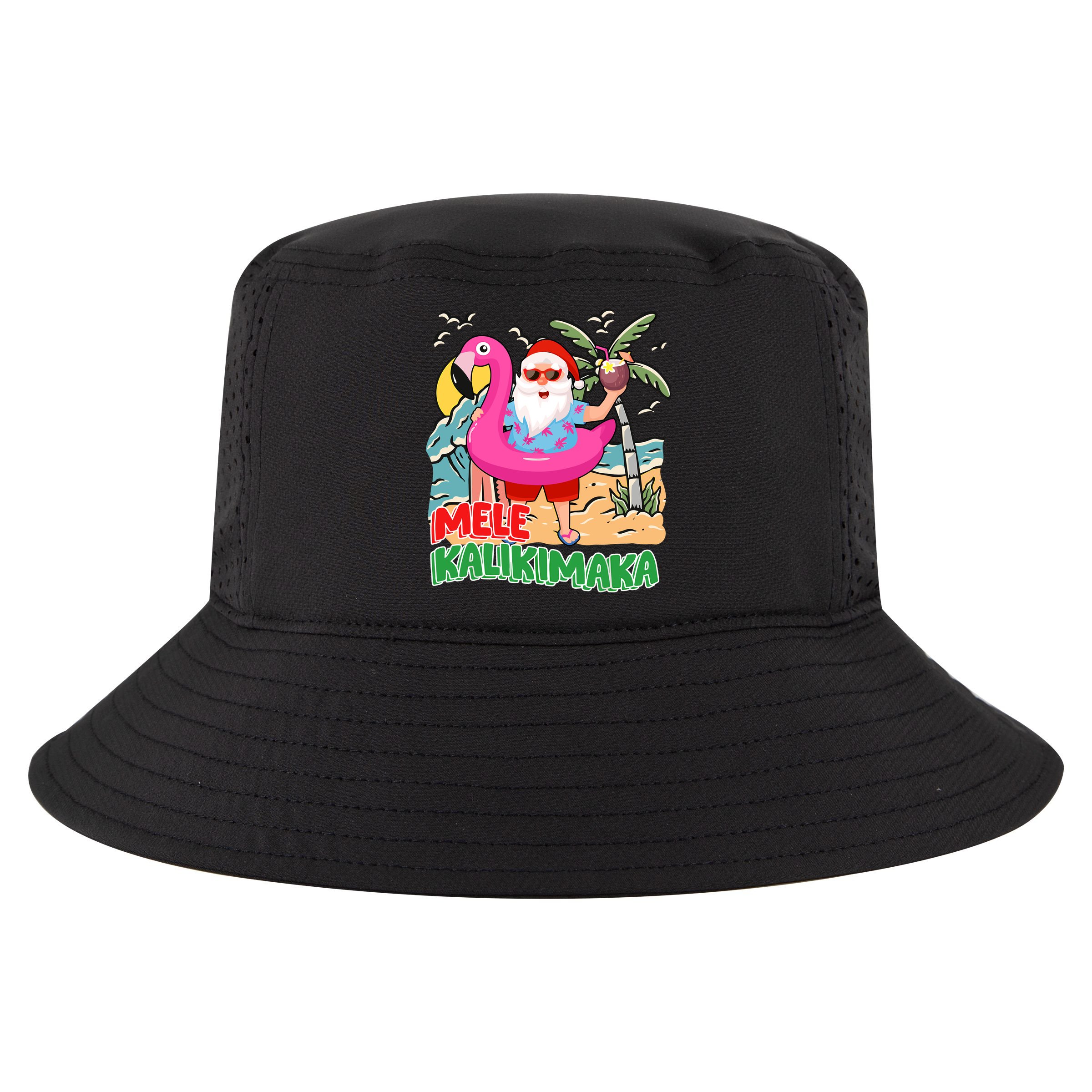 Mele Kalikimaka Hawaiian Christmas In Hawaii Beach Santa Cool Comfort Performance Bucket Hat
