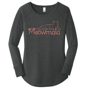 Meowmala Kamala Harris Cat Ladies 2024 Election Women's Perfect Tri Tunic Long Sleeve Shirt