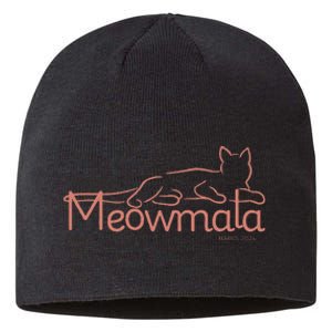 Meowmala Kamala Harris Cat Ladies 2024 Election Sustainable Beanie