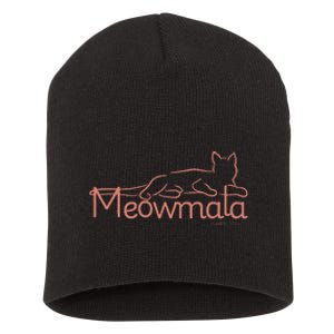 Meowmala Kamala Harris Cat Ladies 2024 Election Short Acrylic Beanie