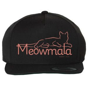 Meowmala Kamala Harris Cat Ladies 2024 Election Wool Snapback Cap