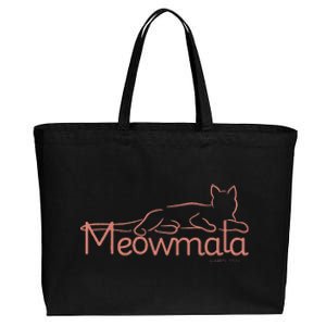 Meowmala Kamala Harris Cat Ladies 2024 Election Cotton Canvas Jumbo Tote