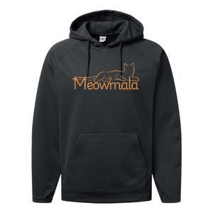 Meowmala Kamala Harris Cat Ladies 2024 Election Performance Fleece Hoodie