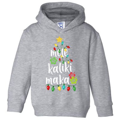 Mele Kalikimaka Hawaiian Christmas Decor Toddler Hoodie