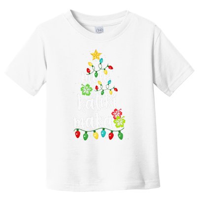 Mele Kalikimaka Hawaiian Christmas Decor Toddler T-Shirt