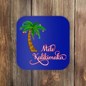 Mele Kalikimaka Hawaiian Christmas Gift Coaster