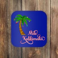 Mele Kalikimaka Hawaiian Christmas Gift Coaster