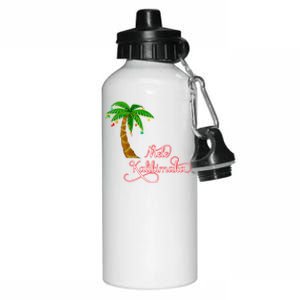 Mele Kalikimaka Hawaiian Christmas Gift Aluminum Water Bottle