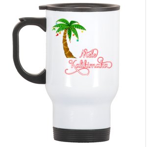 Mele Kalikimaka Hawaiian Christmas Gift Stainless Steel Travel Mug