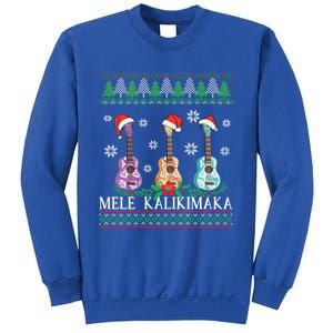 Mele Kalikimaka Hawaiian Christmas Ukulele Ugly Design Gift Sweatshirt