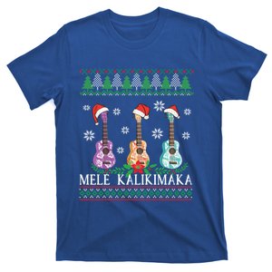 Mele Kalikimaka Hawaiian Christmas Ukulele Ugly Design Gift T-Shirt