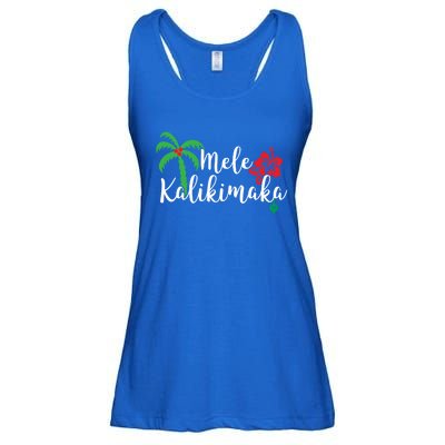 Mele Kalikimaka Hawaiian Merry Christmas Gift Ladies Essential Flowy Tank