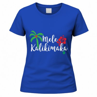 Mele Kalikimaka Hawaiian Merry Christmas Gift Women's T-Shirt