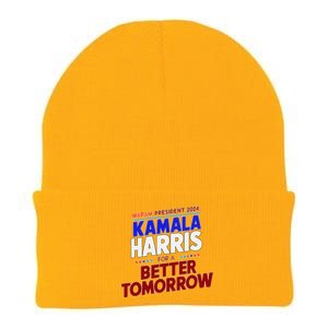 Madam Kamala Harris Vote For The Democratic Candidate 2024 Knit Cap Winter Beanie