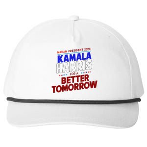 Madam Kamala Harris Vote For The Democratic Candidate 2024 Snapback Five-Panel Rope Hat