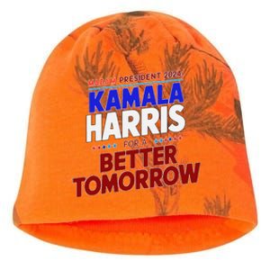 Madam Kamala Harris Vote For The Democratic Candidate 2024 Kati - Camo Knit Beanie