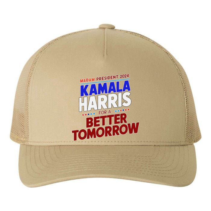 Madam Kamala Harris Vote For The Democratic Candidate 2024 Yupoong Adult 5-Panel Trucker Hat