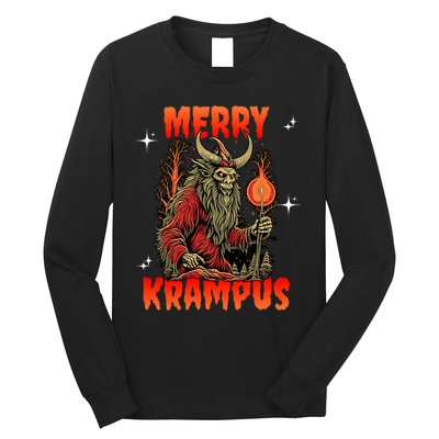 Merry Krampus Horror Ugly Christmas Gruss Vom Krampus Long Sleeve Shirt