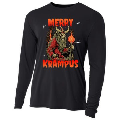 Merry Krampus Horror Ugly Christmas Gruss Vom Krampus Cooling Performance Long Sleeve Crew