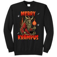 Merry Krampus Horror Ugly Christmas Gruss Vom Krampus Tall Sweatshirt