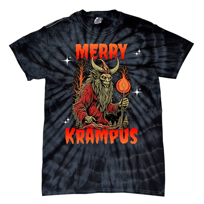 Merry Krampus Horror Ugly Christmas Gruss Vom Krampus Tie-Dye T-Shirt