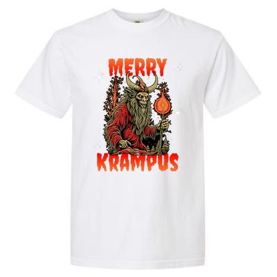 Merry Krampus Horror Ugly Christmas Gruss Vom Krampus Garment-Dyed Heavyweight T-Shirt