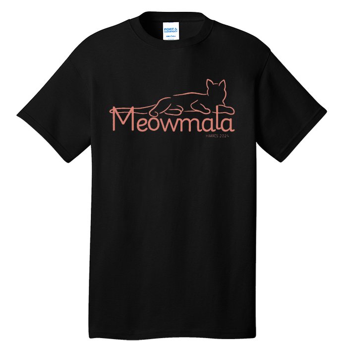 Meowmala Kamala Harris Cat Ladies 2024 Election Gift Tall T-Shirt