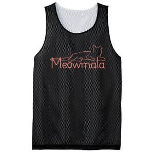 Meowmala Kamala Harris Cat Ladies 2024 Election Gift Mesh Reversible Basketball Jersey Tank