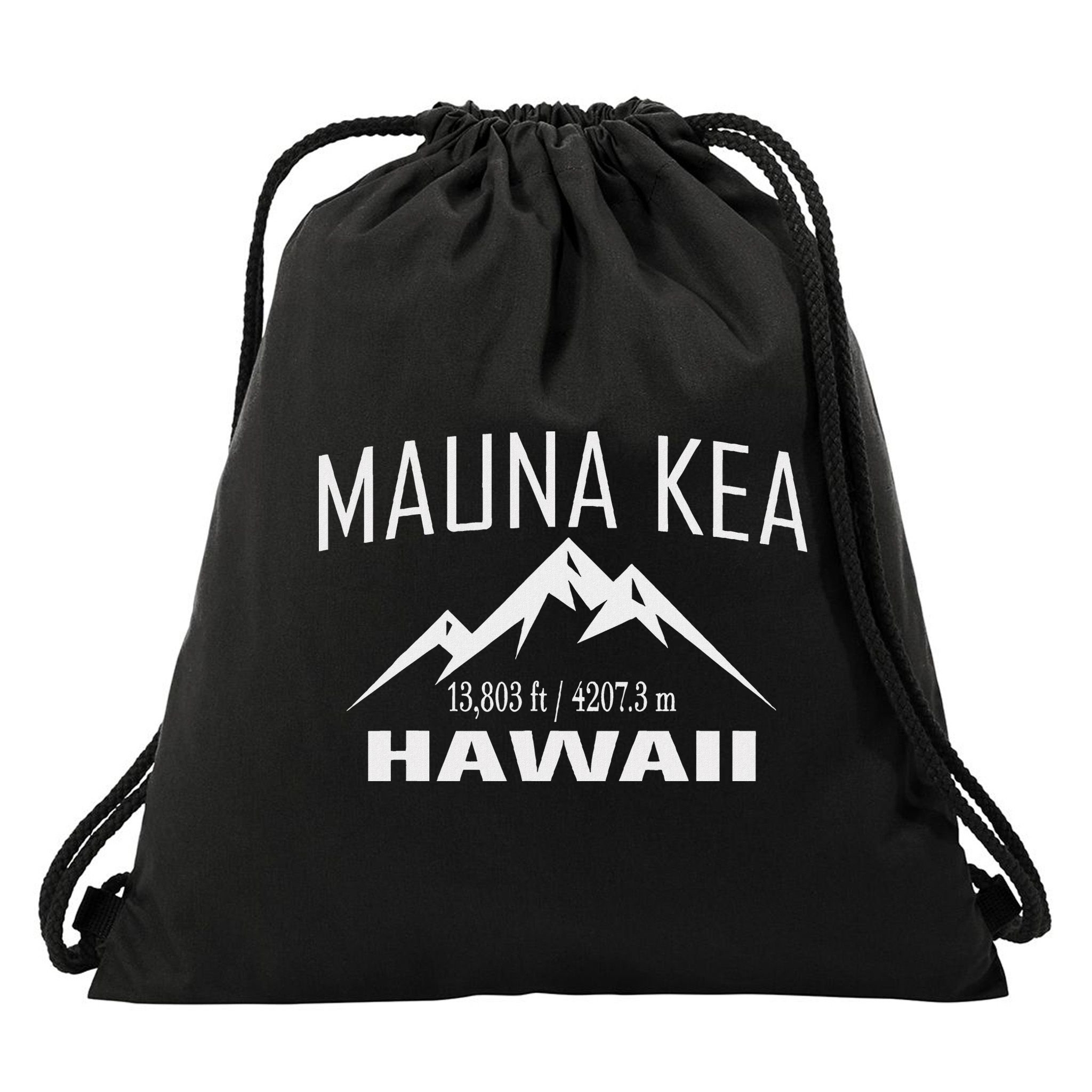 Mauna Kea Hawaii Climbing Summit Club Outdoor Adventure Gift Drawstring Bag