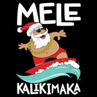 Mele Kalikimaka Hawaiian Christmas Hawaii Surfing Santa Gift Impact Tech Backpack