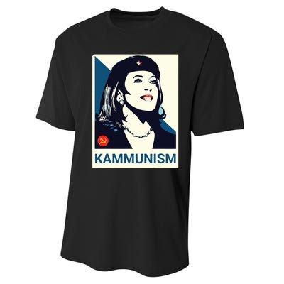 Mike Kalama Harris Kammunism Performance Sprint T-Shirt