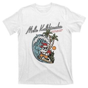 Mele Kalikimaka Hawaii Surfing Santa Christmas Hawaiian T-Shirt