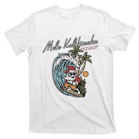 Mele Kalikimaka Hawaii Surfing Santa Christmas Hawaiian T-Shirt