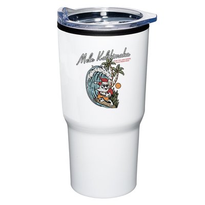 Mele Kalikimaka Hawaii Surfing Santa Christmas Hawaiian Tumbler