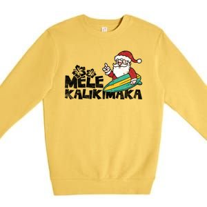 Mele Kalikimaka Hawaiian Christmas Premium Crewneck Sweatshirt